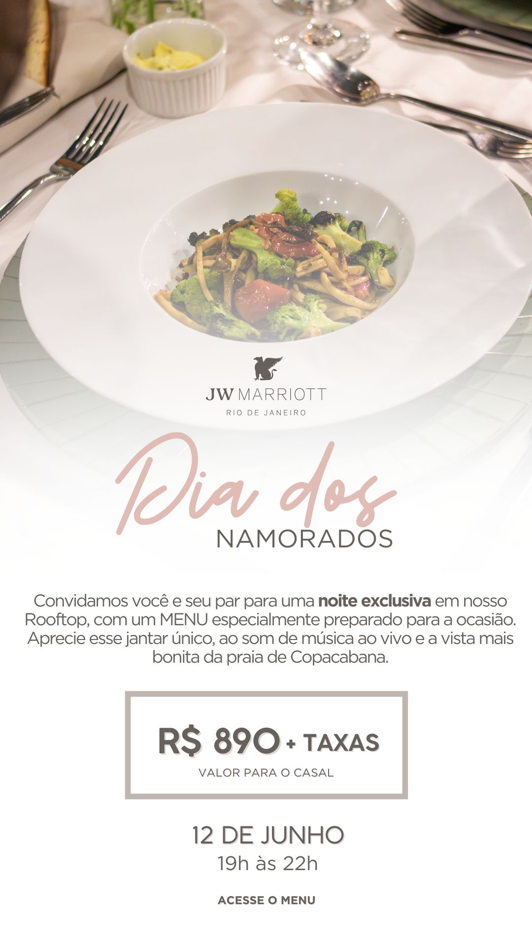 JW Marriot lança jantar especial para o Dia dos Namorados 2024 11 1
