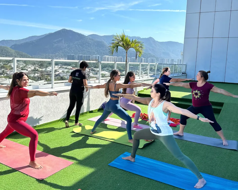 Aula da Lifefit no rooftop do Ribalta Hotel Divulgacao 1