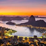 Vista da Baía de Guanabara no Rio de Janeiro