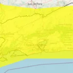 inmet emite alerta amarelo para tempestades em 24 cidades do sul do rio e costa verde