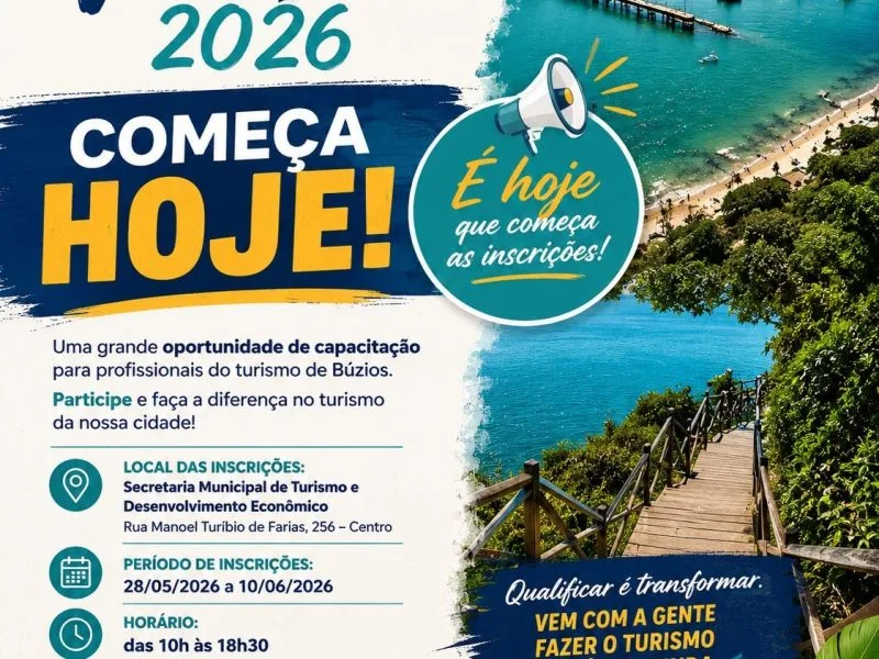 Inscrições para o VivaTur 2026 começam nesta quinta-feira em Búzios