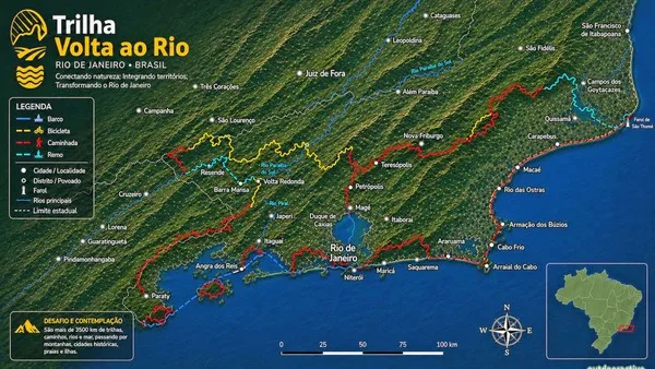 rj ganha supertrilha de 3 500 km que visita unidades de conservacao e cartoes po