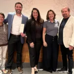 Cristina Fritsch, Richard Andreazza, Alessandra Harms, Rosana Carvalho e Guilherme Paulus reunidos no cafe da manha de capacitacao da Abav-RJ para agentes de viagens