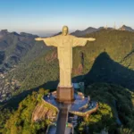 Vista aerea do Centro de Visitantes Paineiras, no acesso ao Cristo Redentor, no Parque Nacional da Tijuca, no Rio de Janeiro