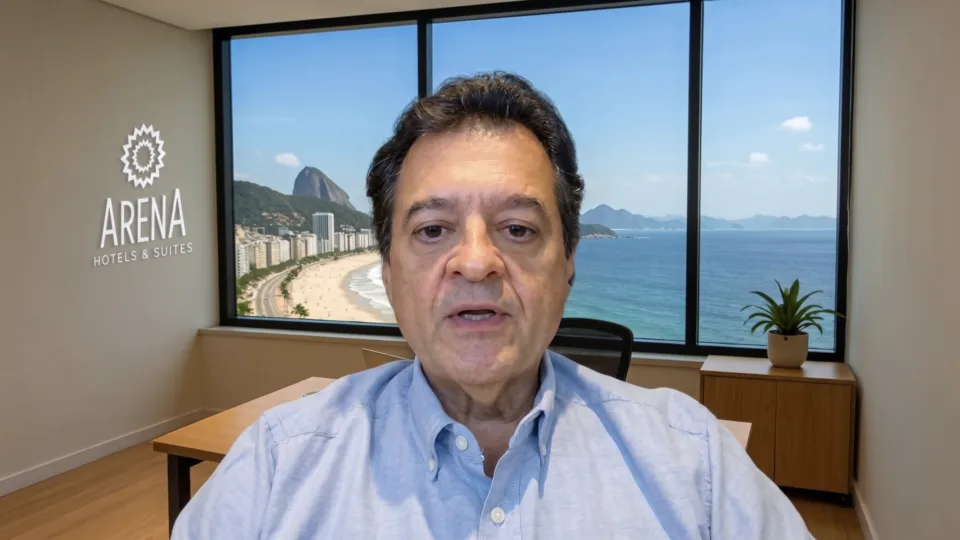 Jose Domingo Bouzon durante evento online da ABIH-RJ e do HoteisRIO sobre reforma tributaria, normas trabalhistas e FNRH Digital