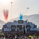 Público lotado diante do Palco Mundo durante show do Rock in Rio, na Cidade do Rock, na Barra da Tijuca