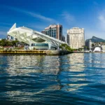 Downtown city center seen from Guanabara Bay - Rio de Janeiro - Brazil