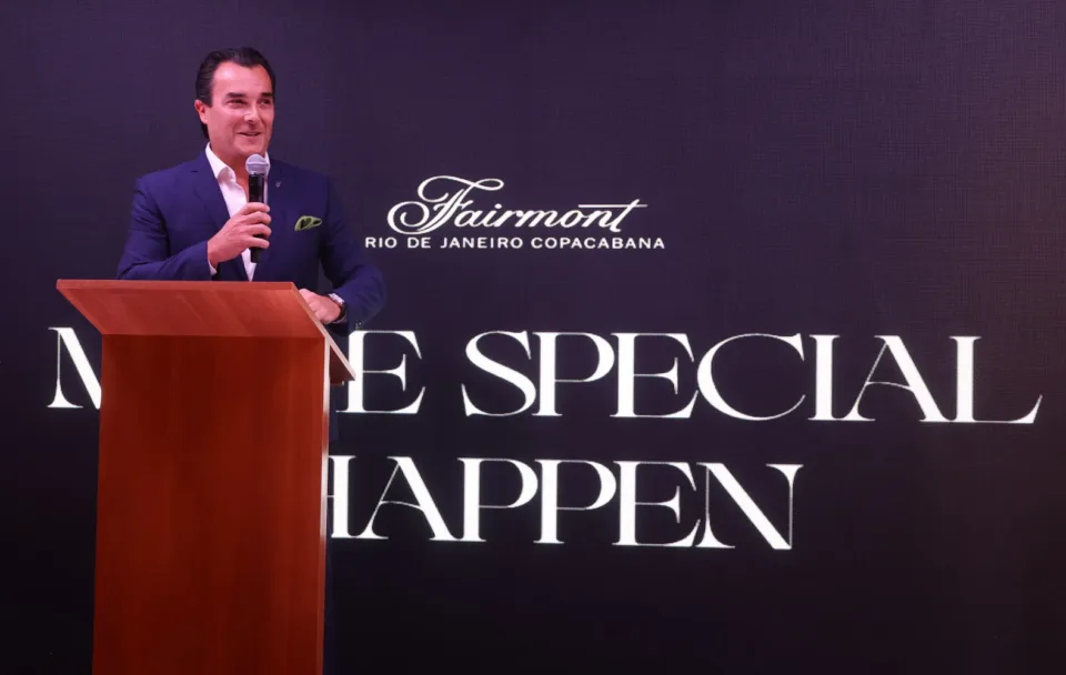 Retrato de Mathieu Seigle, novo gerente-geral do Fairmont Rio de Janeiro Copacabana