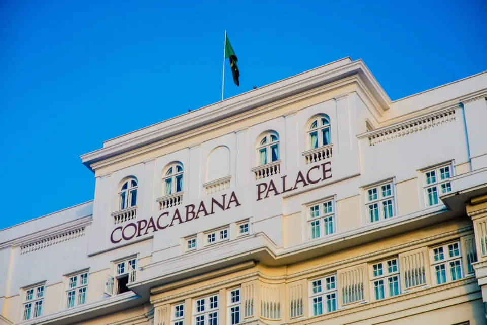 Rio de Janeiro Rio de Janeiro Brazil - 12282016 Rio de Janeiro Brazil Copacabana Palace Copacabana Beach Rio 40 degrees