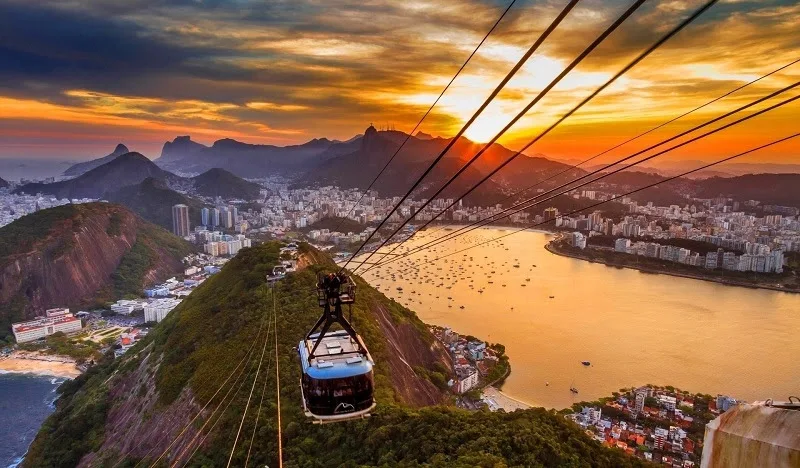 Bondinho do Pão de Açúcar no Rio de Janeiro, destino mais buscado para o feriado da Independência