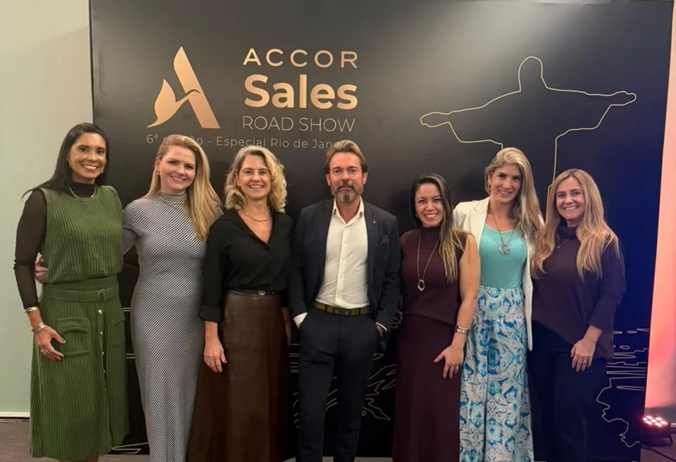 Equipe da Accor durante o Sales Roadshow no Rio de Janeiro