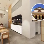 Salão do Bistrô-escola Senac Casa Brasil, no Centro do Rio, após a reforma