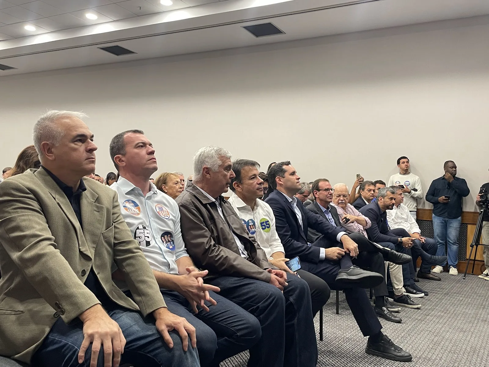 Registro da 23ª edição do Fórum de Segurança do HotéisRIO e ACIR com o candidato Eduardo Paes, no Rio de Janeiro