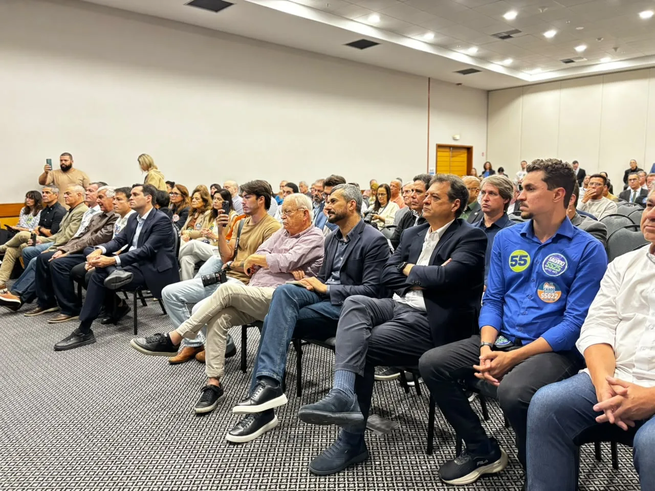 Registro da 23ª edição do Fórum de Segurança do HotéisRIO e ACIR com o candidato Eduardo Paes, no Rio de Janeiro