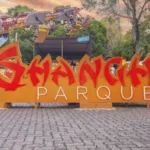 Brinquedos do Parque Shanghai, no Largo da Penha, na Zona Norte do Rio de Janeiro