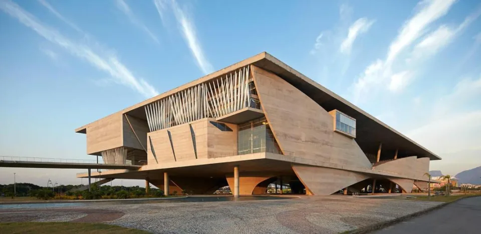 Fachada da Cidade das Artes, na Barra da Tijuca, Rio de Janeiro, sede do evento Planos Pro Futuro