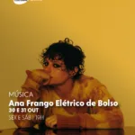 Arte oficial do show Ana Frango Elétrico de Bolso na CAIXA Cultural Rio