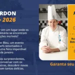 Arte oficial da Expo Le Cordon Bleu 2026, 7 e 8 de novembro, Rua da Passagem 179, Botafogo