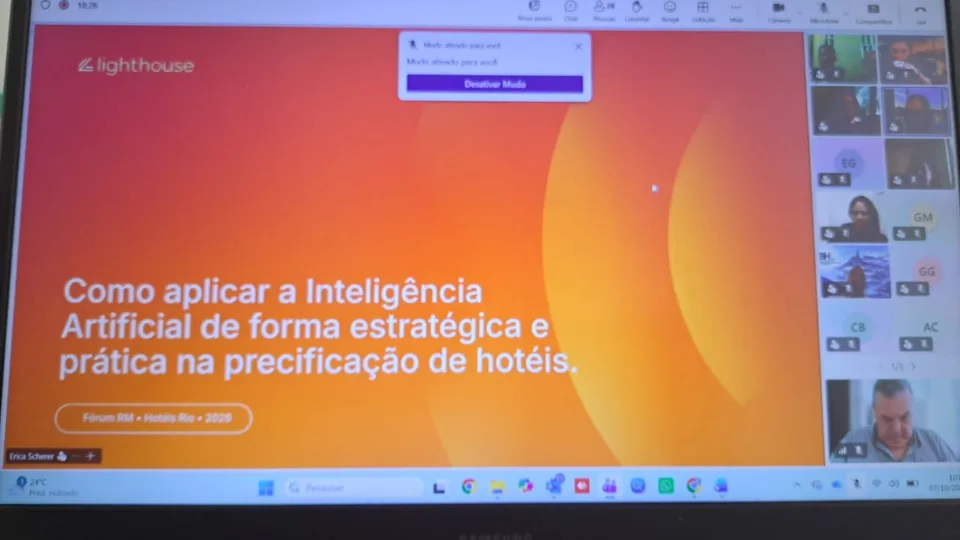 Forum de Revenue Management do HoteisRIO, realizado online com mais de 40 executivos de hotelaria