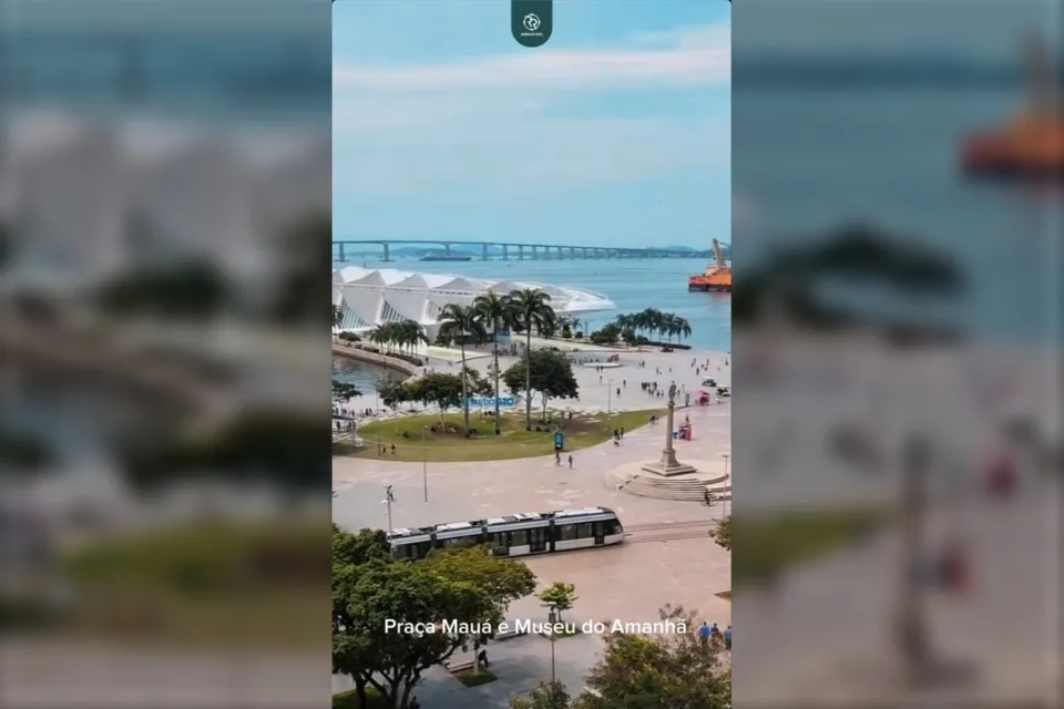 Praça Mauá e Museu do Amanhã, na Região Portuária do Rio, perto do Gamboa Rio Hotel