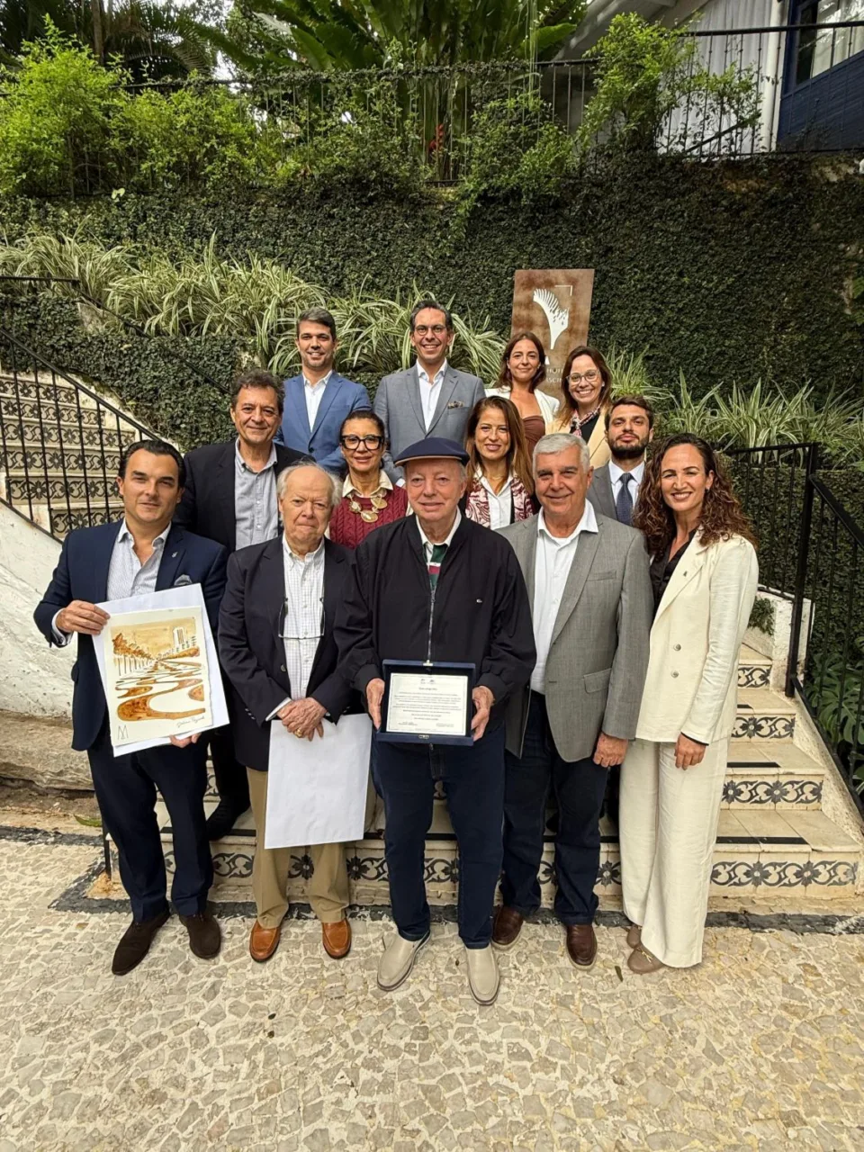 Homenagem ao subsecretario de Turismo do Estado do Rio, Nilo Sergio Felix, no encontro dos GG5 do HoteisRIO no Santa Teresa MGallery
