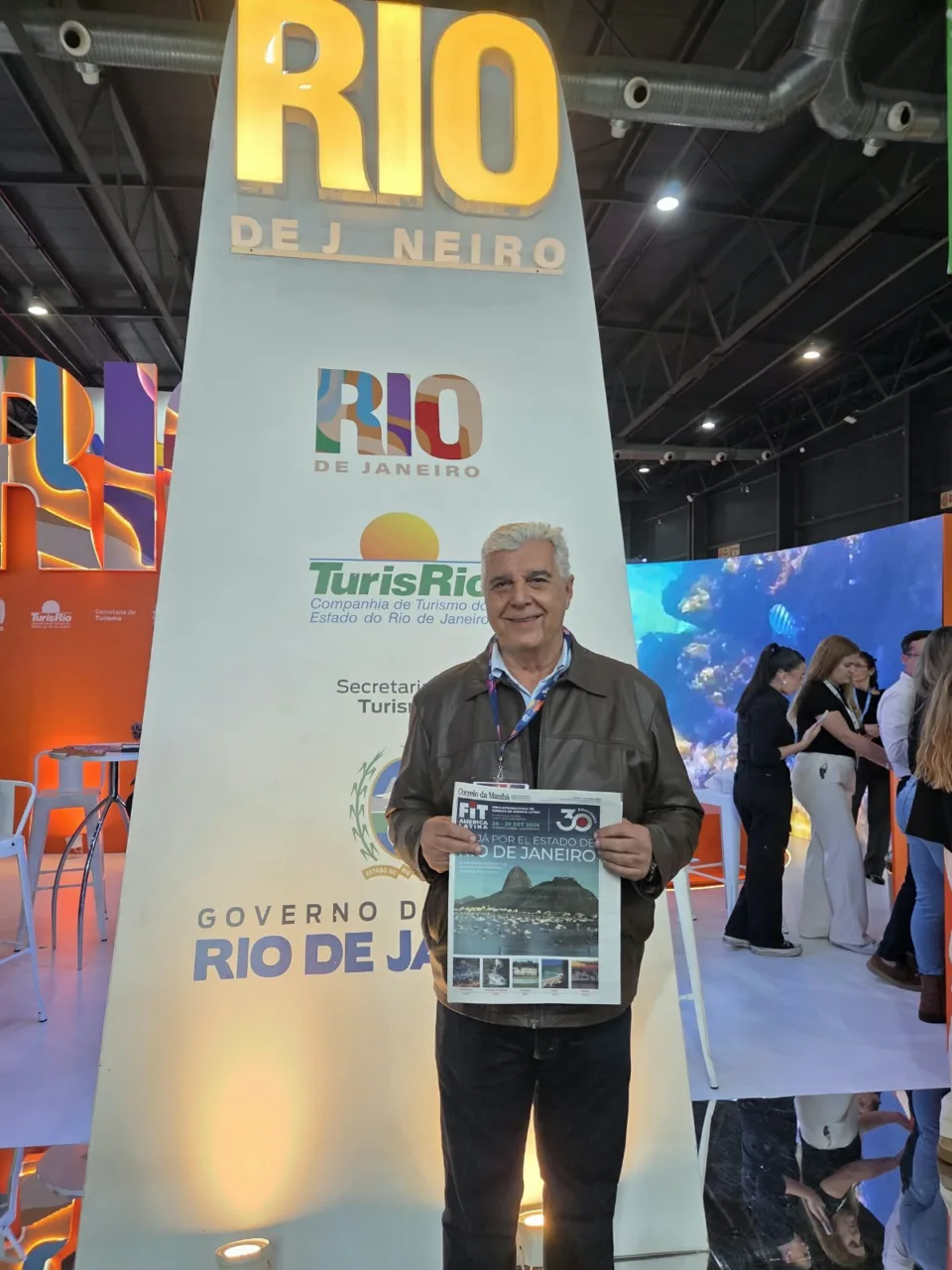Representacao da hotelaria fluminense na FIT America Latina, em Buenos Aires, com o presidente do HoteisRIO Alfredo Lopes