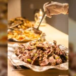 Prato servido em buffet no Hotel Nacional, no Rio de Janeiro