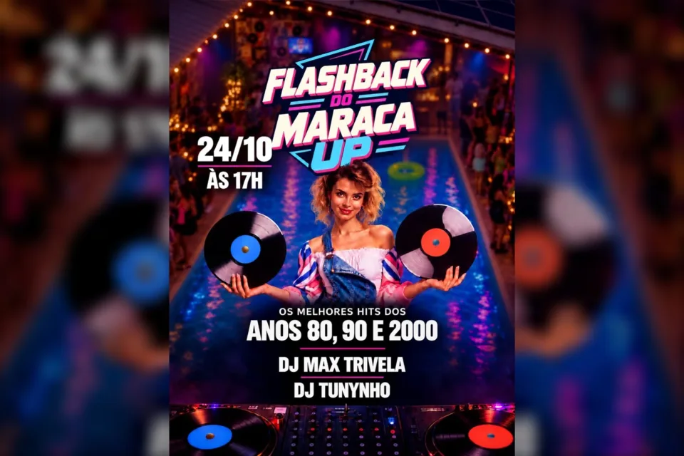 Arte do Flashback do Maraca Up, na Tijuca, em 24 de outubro