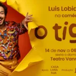Luis Lobianco na arte de divulgação da comédia O Tigre