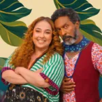 Atores Debora Lamm e Luís Miranda em imagem de divulgação da comédia Pororoca