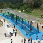 Vista do Parque Oeste Ana Gonzaga, em Inhoaíba, na Zona Oeste do Rio