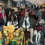 Roda de samba na Casa da Tia Ciata, no bairro da Saúde, região central do Rio de Janeiro
