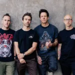 Integrantes da banda canadense Simple Plan em foto de divulgação da turnê The Bigger Than You Think! South America