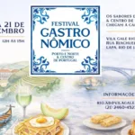 Cartaz do Festival Gastronômico do Porto e Norte & Centro de Portugal no Vila Galé Rio de Janeiro, de 18 a 21 de novembro